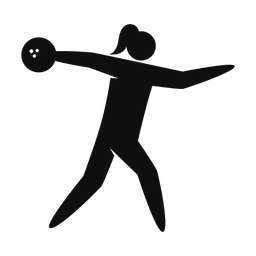 Bowling - Female | Strike | Silhouette | v3