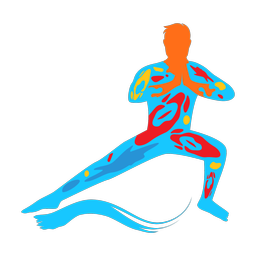 Yoga - Male | Splash | Colorful | v7