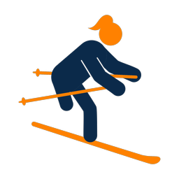 Para Downhill Skiing - Female | Round | 2 Colored | v1