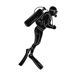 Scuba Diving - Male | Promax | Silhouette | v1