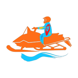 Snowmobile Racing - Male | Splash | Colorful | v1