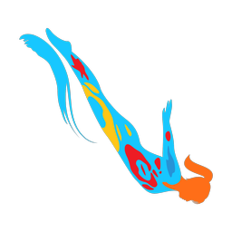 Diving - Female | Splash | Colorful | v1