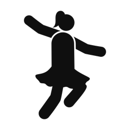 Ballet Dancing - Female | Round | Silhouette | v6
