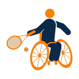 Wheelchair Tennis - Male | Round | 2 Colored | v1