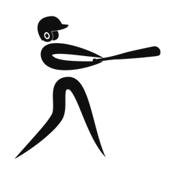 Baseball Batter - Male | Motion | Silhouette | v1