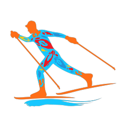 Cross Country Skiing - Male | Splash | Colorful | v1