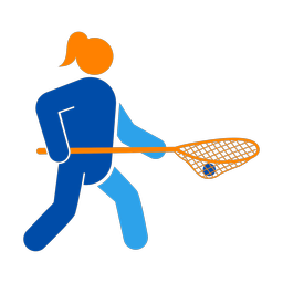 Lacrosse Goalie - Female | Round | 3 Colored | v2