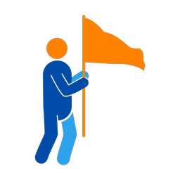 Marching Band Flag Performer - Male | Round | 3 Colored | v1