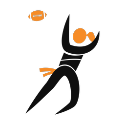 Flag Football Receiver - Female | Motion | 2 Colored | v1