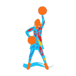 Cheerleader - Female | Splash | Colorful | v1