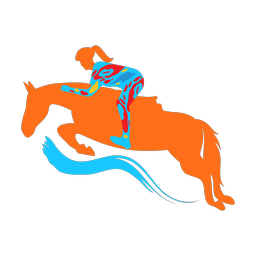 Horse Jumping - Female | Splash | Colorful | v1