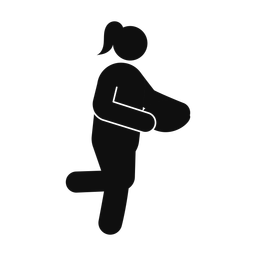Rugby - Female | Round | Silhouette | v3