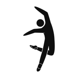 Ballet Dancing - Male | Strike | Silhouette | v2