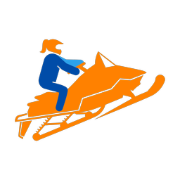 Snowmobile Racing - Female | Round | 3 Colored | v1