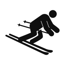 Downhill Skiing - Male | Round | Silhouette | v1