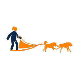 Sled Dog Racing - Female | Round | 2 Colored | v1