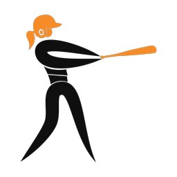 Softball Batter - Female | Motion | 2 Colored | v2