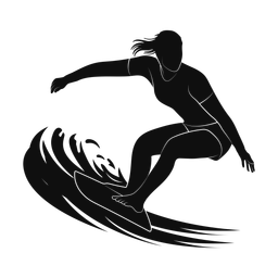 Surfing - Female | Promax | Silhouette | v3
