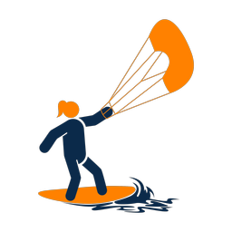 Kitesurfing - Female | Round | 2 Colored | v1