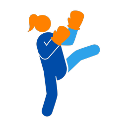 Kickboxing - Female | Round | 3 Colored | v1