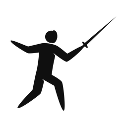 Fencing - Male | Strike | Silhouette | v1