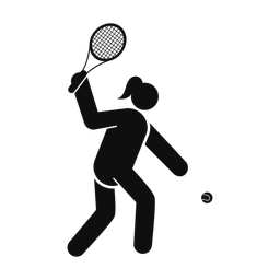 Tennis - Female | Round | Silhouette | v3