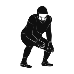 American Football Lineman - Male | Promax | Silhouette | v2