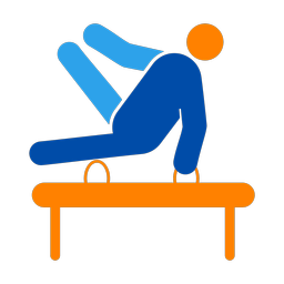 Pommel Horse - Male | Round | 3 Colored | v2