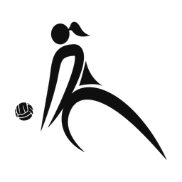 Volleyball - Female | Motion | Silhouette | v1