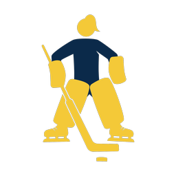 Ice Hockey Goalie - Female | Strike | 2 Colored | v2