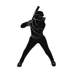 Softball Batter - Female | Promax | Silhouette | v1