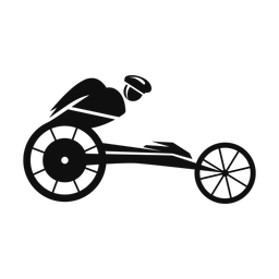 Wheelchair Racing - Male | Motion | Silhouette | v1