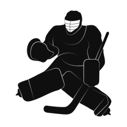 Ice Hockey Goalie - Male | Promax | Silhouette | v2