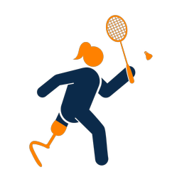 Para Badminton - Female | Round | 2 Colored | v1