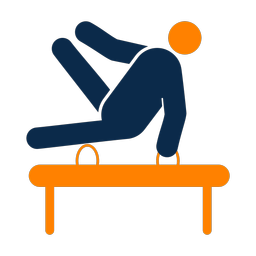 Pommel Horse - Male | Round | 2 Colored | v2