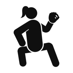 Softball Catcher - Female | Round | Silhouette | v1