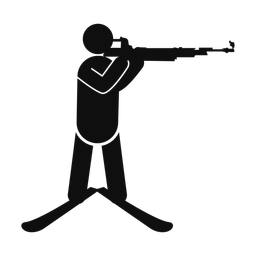 Biathlon - Male | Round | Silhouette | v1