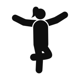 Dancing - Female | Round | Silhouette | v4