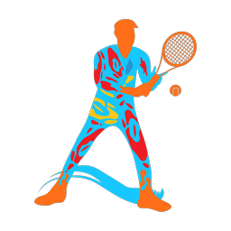 Tennis - Male | Splash | Colorful | v1
