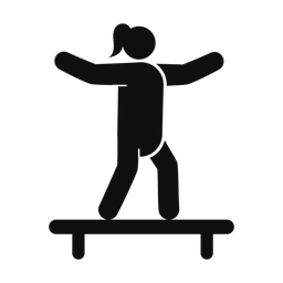 Balance Beam - Female | Round | Silhouette | v1