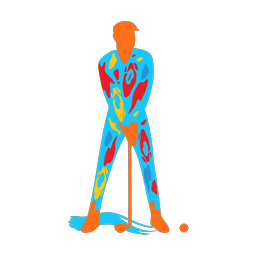 Golf - Male | Splash | Colorful | v1