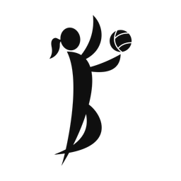 Volleyball - Female | Motion | Silhouette | v4