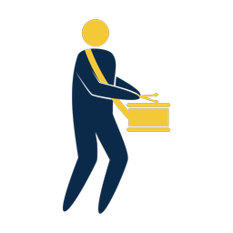 Marching Side Drummer - Male | Strike | 2 Colored | v1