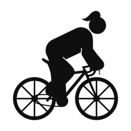 Cycling - Female | Round | Silhouette | v2