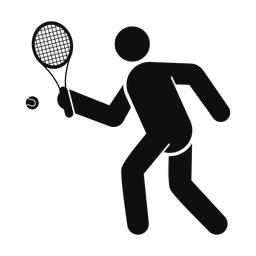 Tennis - Male | Round | Silhouette | v3