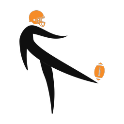 American Football Punter - Male | Motion | 2 Colored | v2