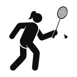 Badminton - Female | Round | Silhouette | v2