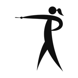 Darts - Female | Motion | Silhouette | v1