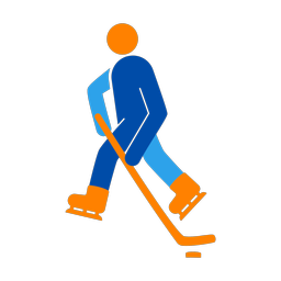 Ice Hockey Player - Male | Round | 3 Colored | v1