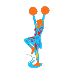 Cheerleader - Female | Splash | Colorful | v3